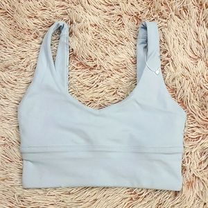 Lululemon Align Reversible bra 2 blue linen